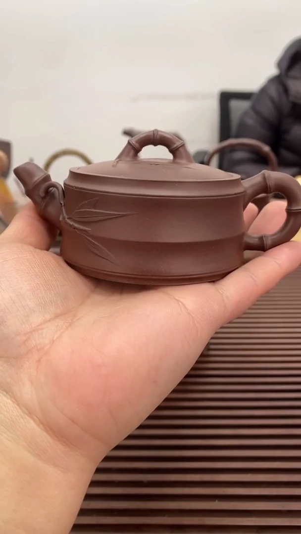 茶壶紫砂福利120毫升宽口竹段