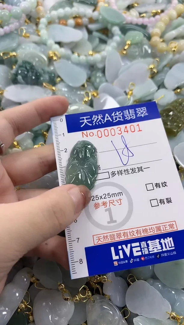 颈饰未镶嵌翡翠天然A货翡翠