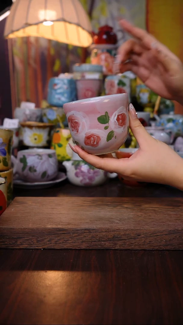 杯子泥垚手作 景德镇手工手绘陶瓷器物
