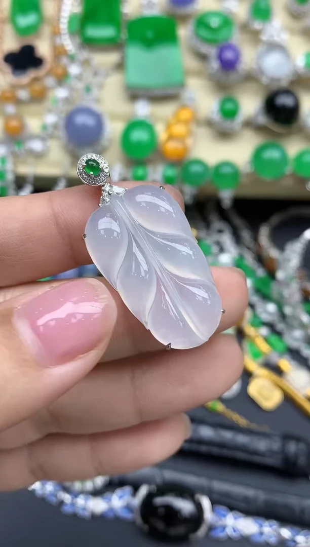 【闪购商品】翡翠颈饰18K金镶嵌581-中国好珍宝
