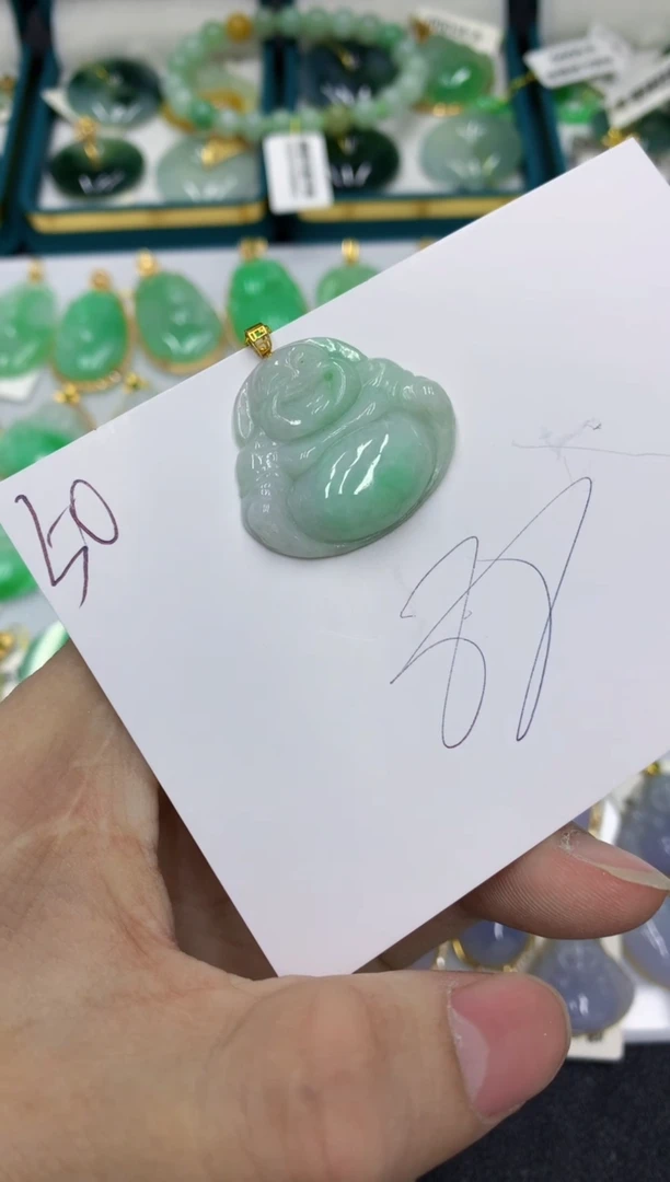 【闪购商品】翡翠颈饰18K金镶嵌号链接