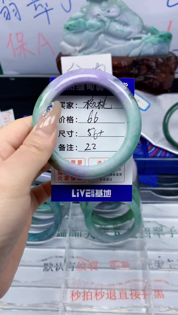 未镶嵌手镯翡翠核*22