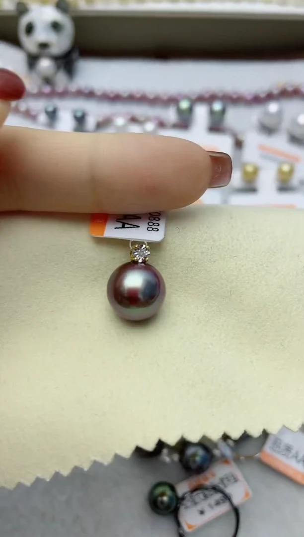 【闪购商品】淡水珍珠颈饰18K金镶嵌W104