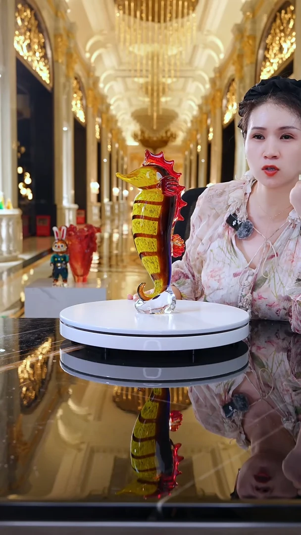 摆件红色海马摆件