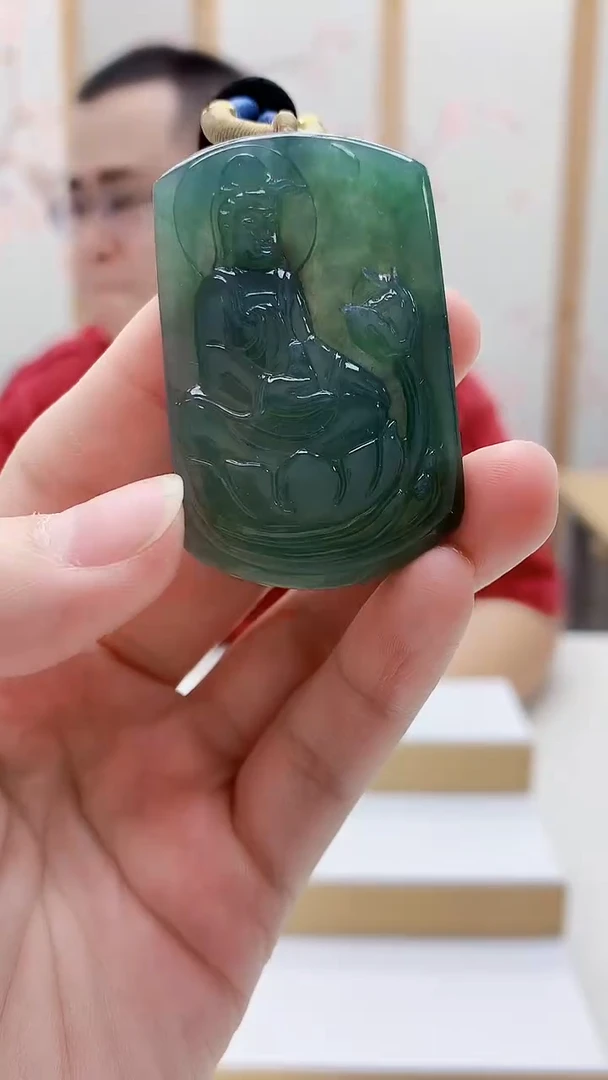 未镶嵌定制翡翠5167lr-毛货挂件75