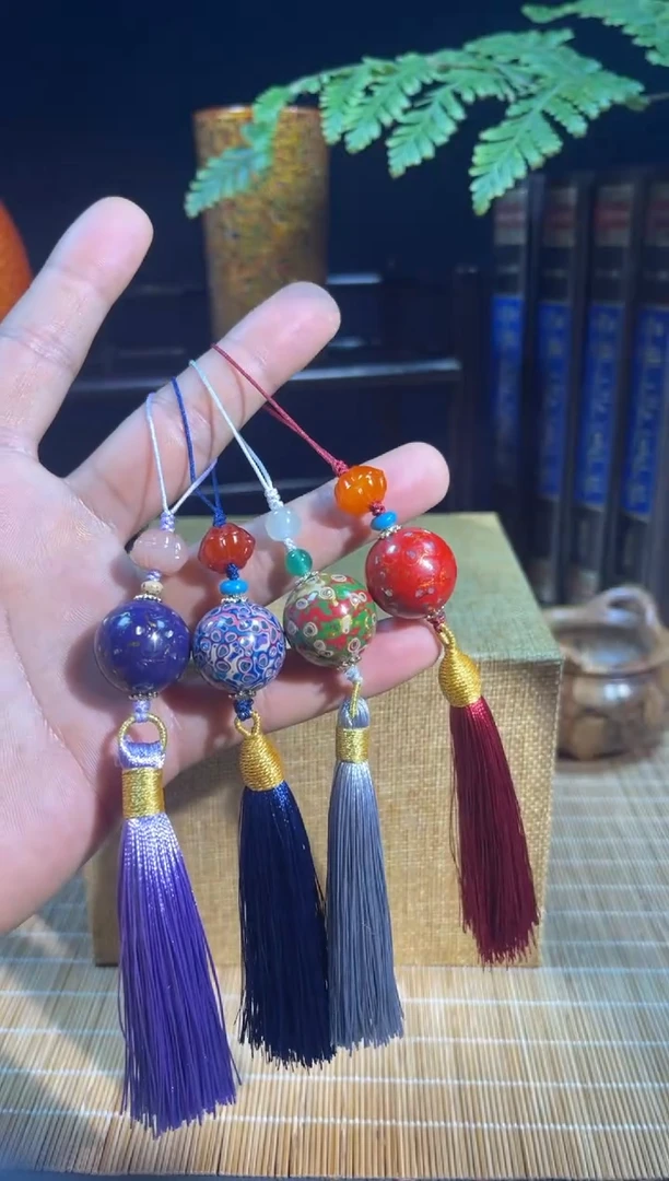 黄花梨/降香黄檀其他犀皮大漆单珠挂坠