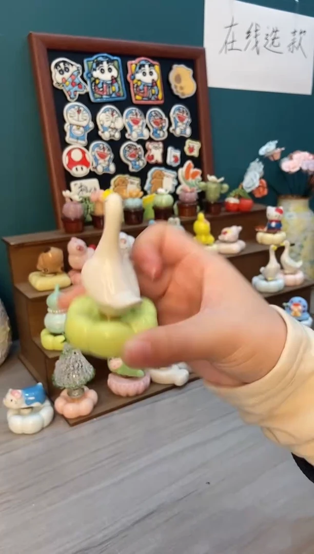 摆件陶大鹅景德镇陶瓷摆件1个装