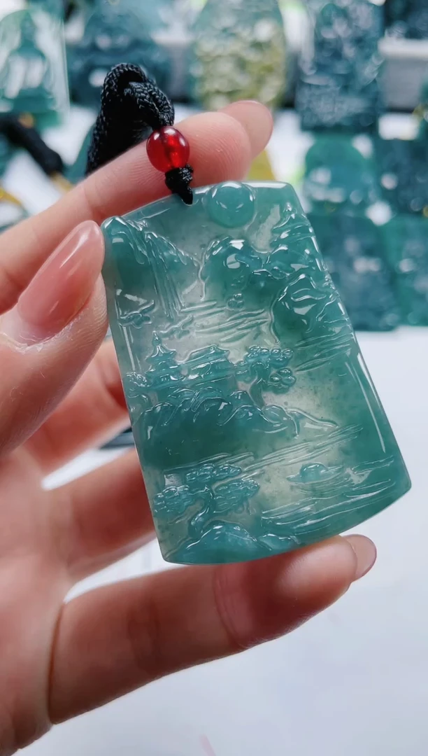 【闪购商品】翡翠颈饰未镶嵌多样性发货一件发货--山水牌