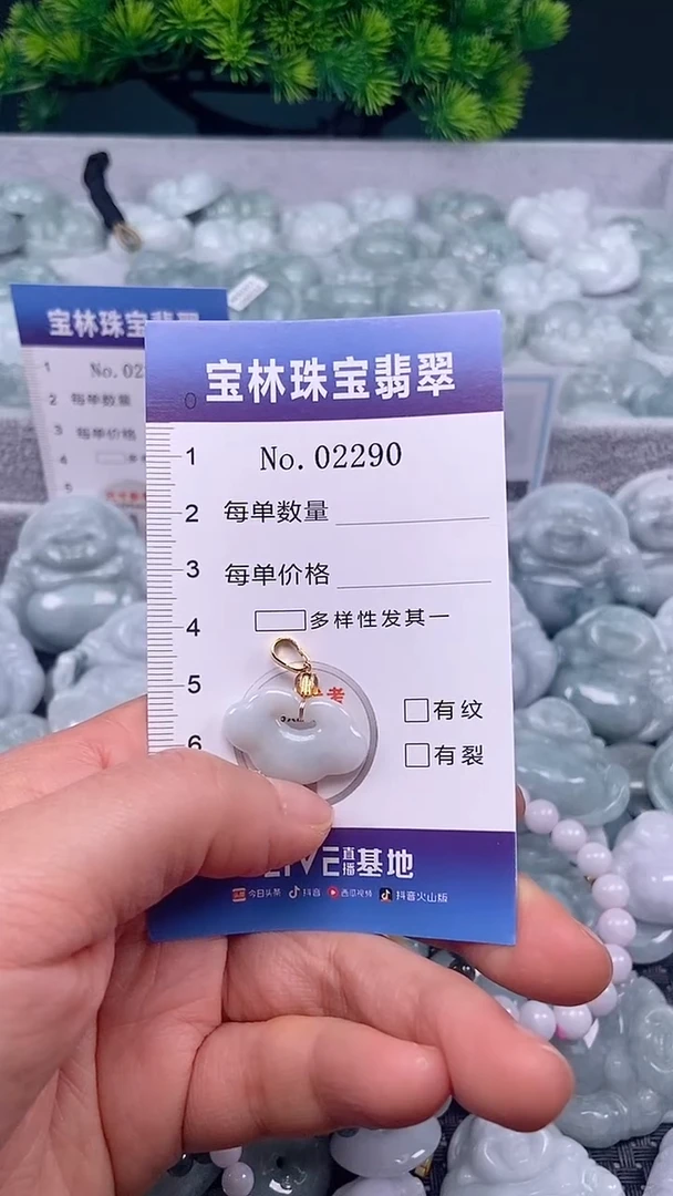 颈饰未镶嵌翡翠天然缅甸翡翠2290