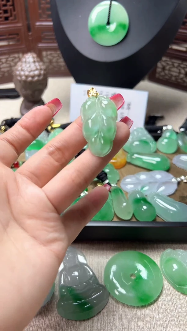 颈饰未镶嵌翡翠所见即所得，一图一物