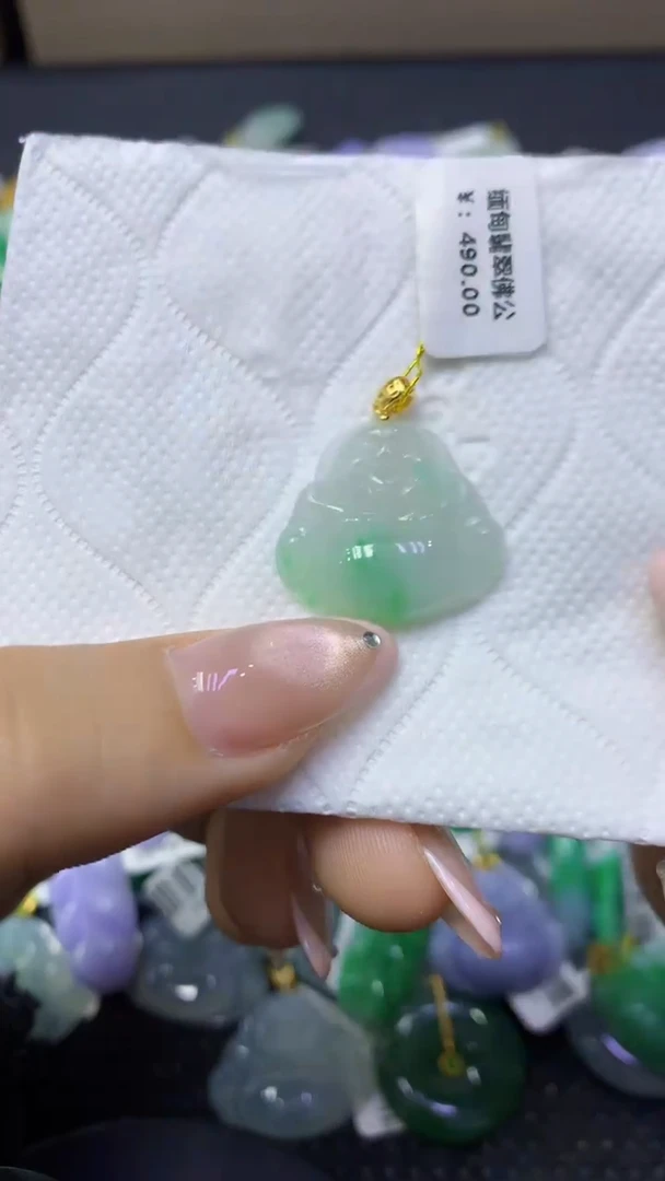 颈饰未镶嵌翡翠天然缅甸翡翠A货