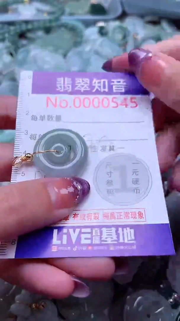 翡翠未镶嵌颈饰545