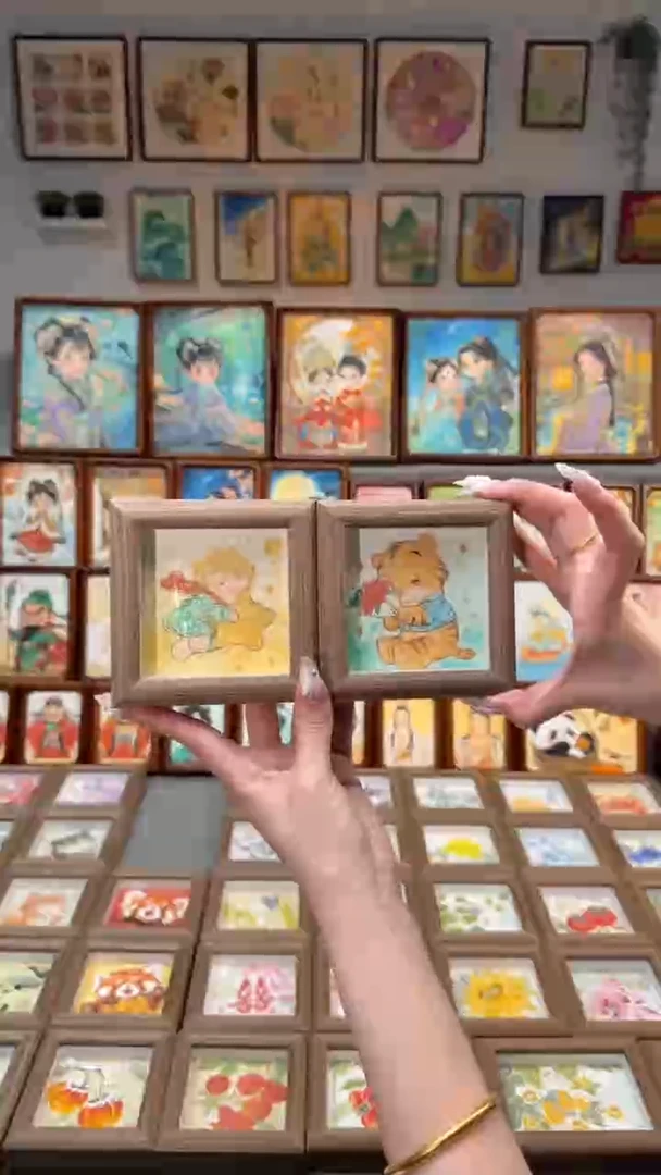 国画星星小王子 花花小熊 手绘国画11