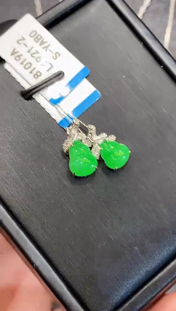 吊坠(不含链)18K金镶嵌翡翠L多样性发其一