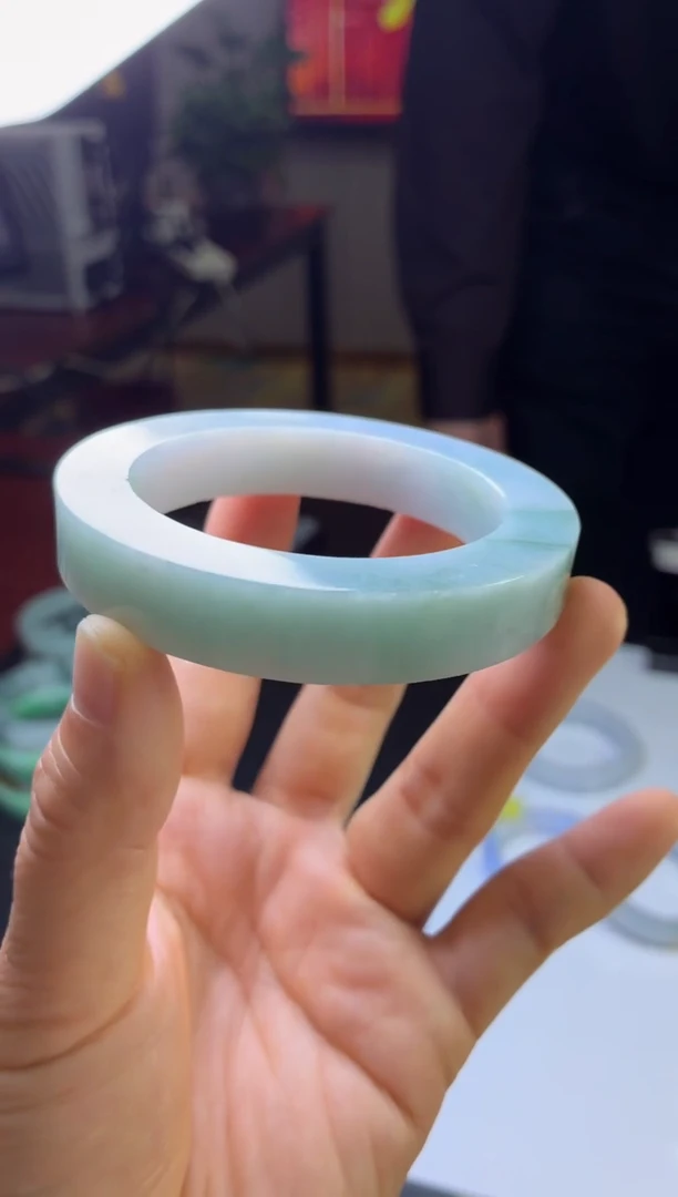 未镶嵌正圈定制翡翠缅甸天然翡翠手镯定制53-60