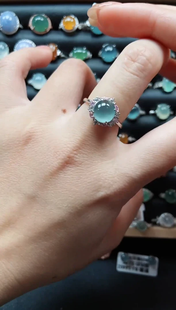 【闪购商品】翡翠戒指银S925镶嵌333333333