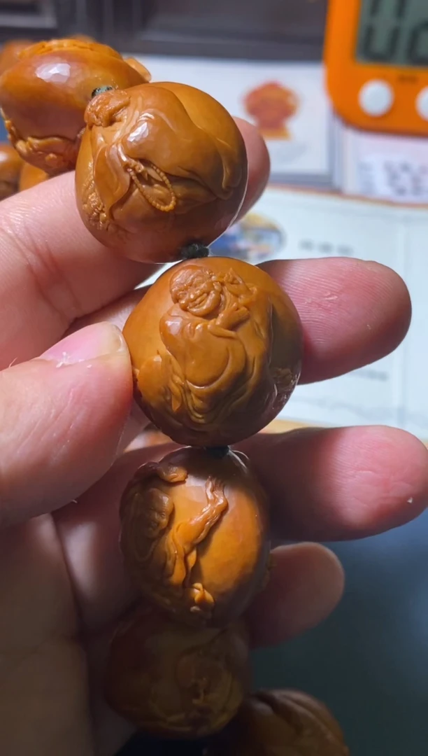 手串/手链橄榄核哈**笑周雪官2.6浮雕罗汉
