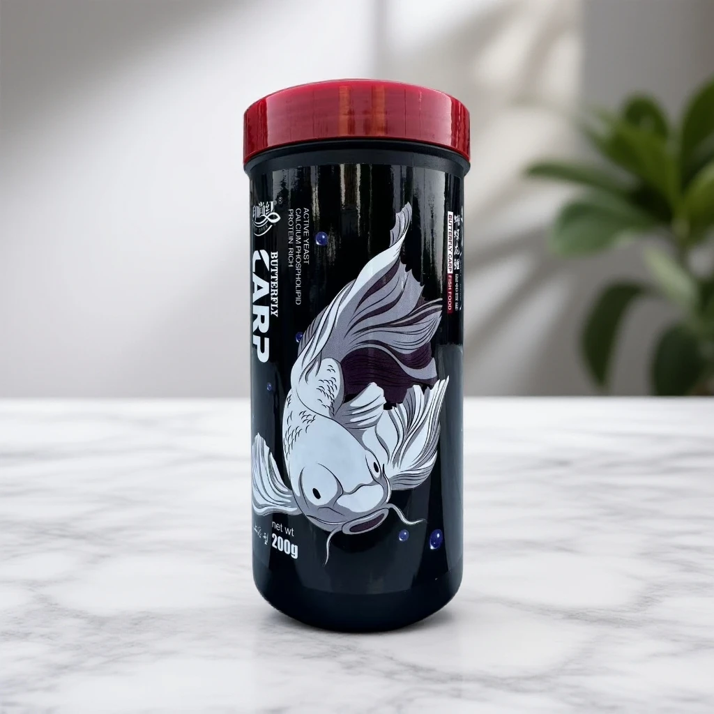 蝴蝶鲤专用鱼饲料高蛋白小颗粒增白增体不浑水通用鱼粮