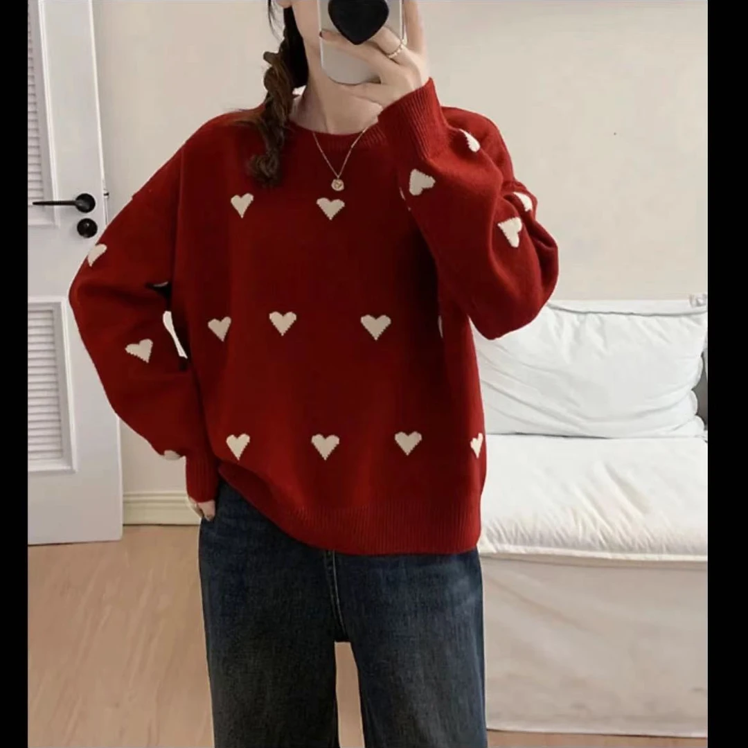 年货款爱心红毛衣184