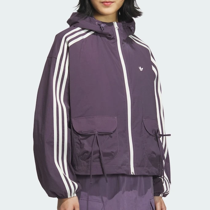 Adidas三叶草WINDBREAKER 经典运动夹克外套 KB8965