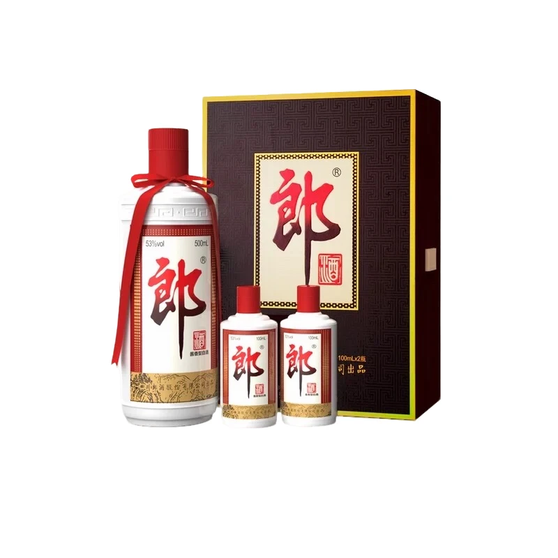 郎酒子母郎礼盒 酱香型白酒 J 53度500ml+100ml*2
