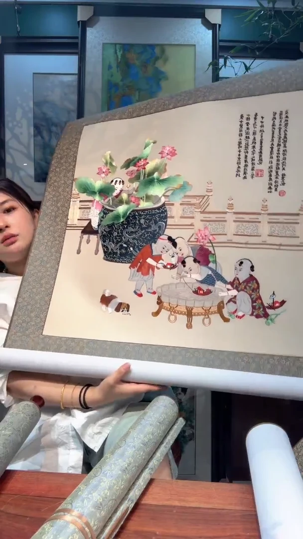 刺绣非遗苏绣手工刺绣