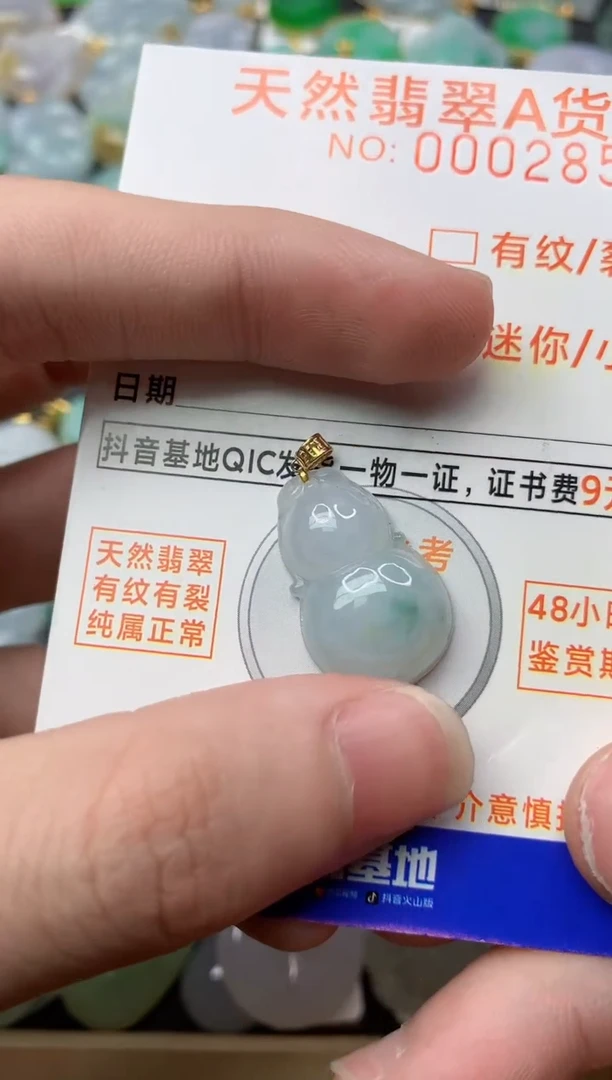 【闪购商品】翡翠颈饰18K金镶嵌5............