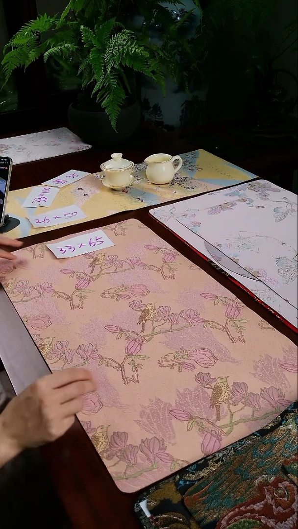 【玉兰鸟单面】中国风干炮茶席33*100