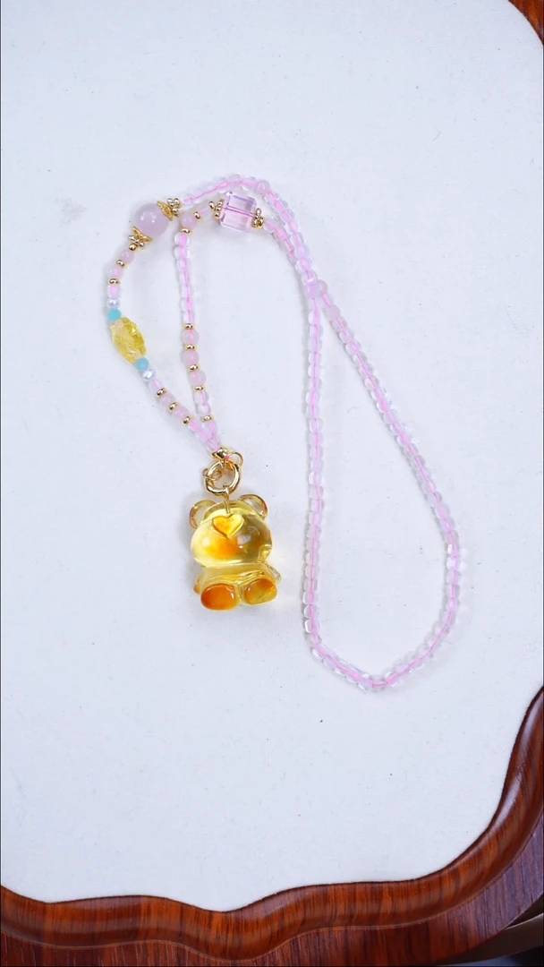 琥珀颈饰未镶嵌【 多样性发一 】