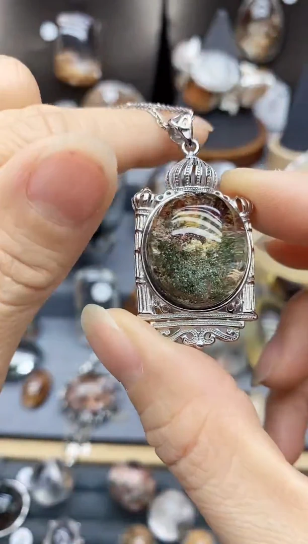 银S925镶嵌珠宝半成品水晶定制定制