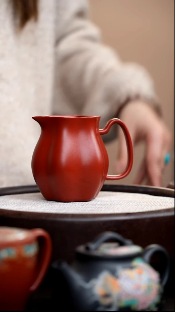 茶壶紫砂朱泥钱袋公道杯