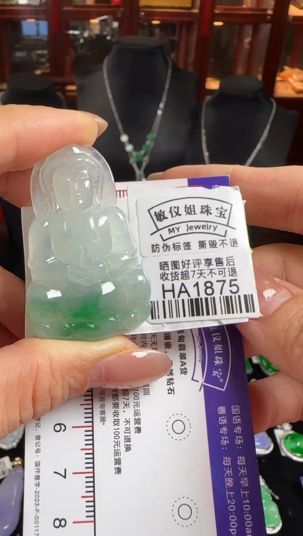 颈饰未镶嵌翡翠HA1875观音