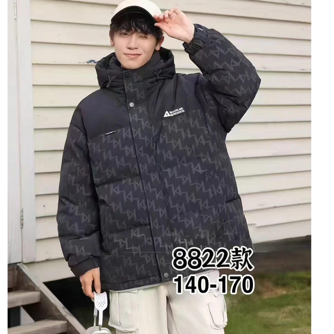 8822高端专享老林家青少年棉衣黑色（马）