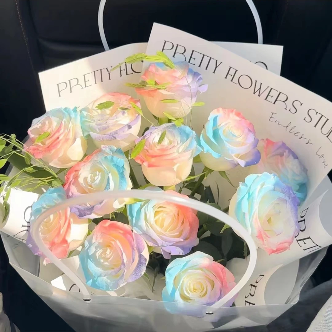 西域曼陀罗兰加洛斯真花花束鲜花世界店同城送花上门免费配送玫瑰