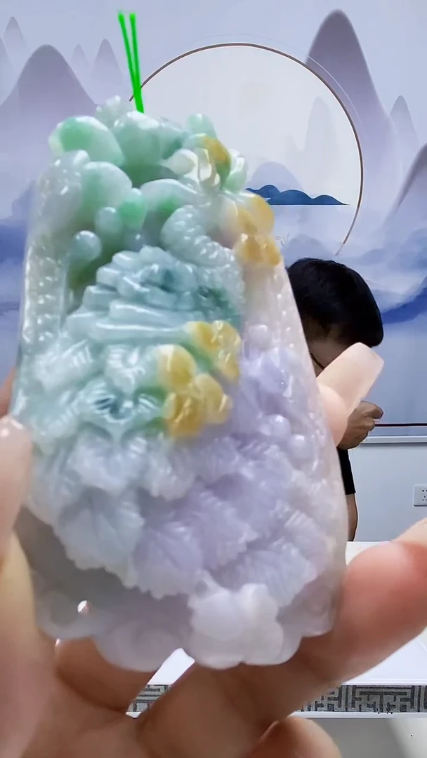 定制翡翠未镶嵌5124xx-毛货挂件143
