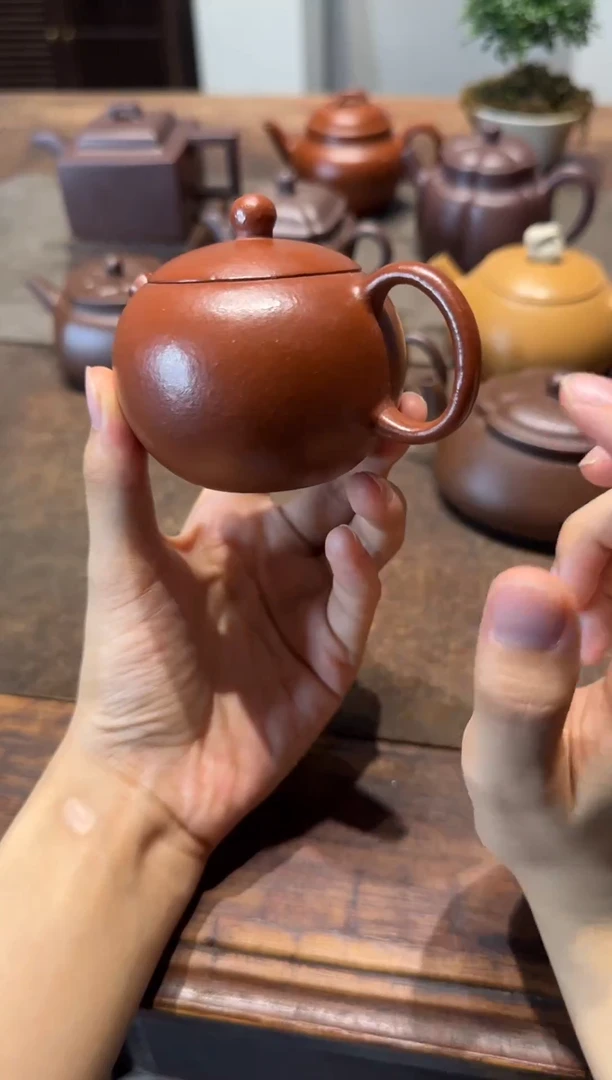 茶壶紫砂w*朱泥小西施