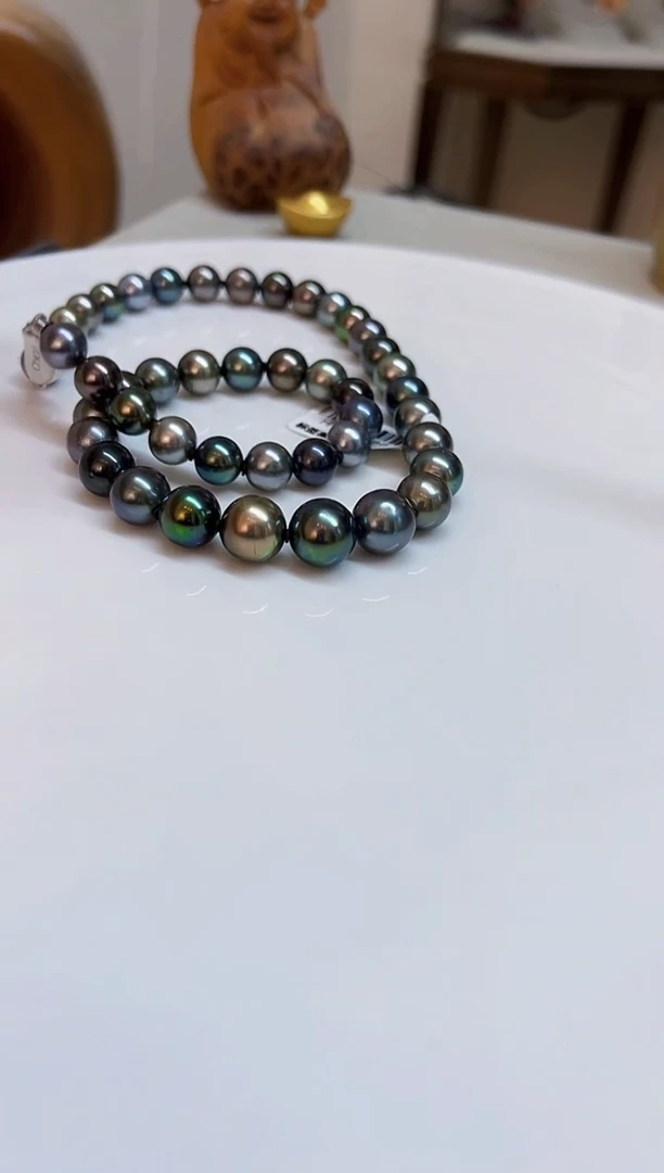 银S925镶嵌颈饰海水珍珠8-11mm