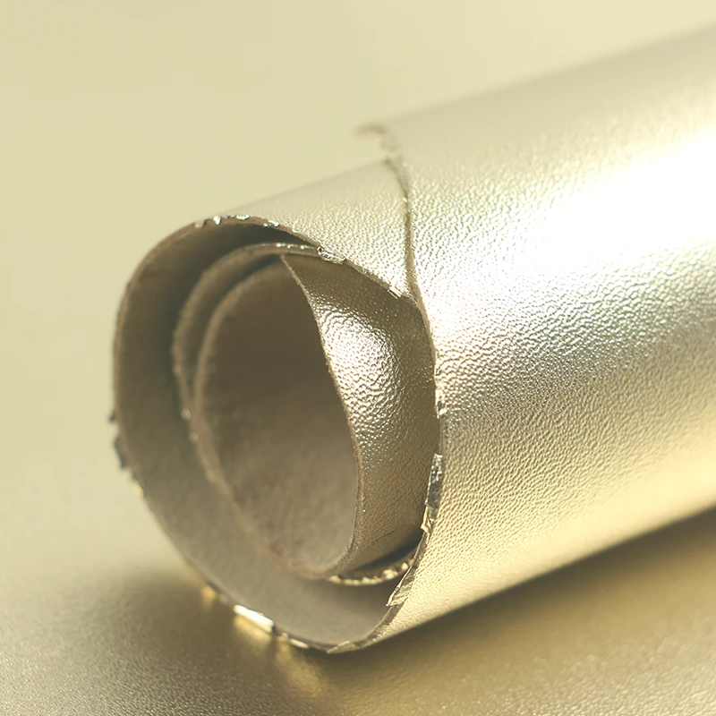 香槟金色0.8mm头层羊皮