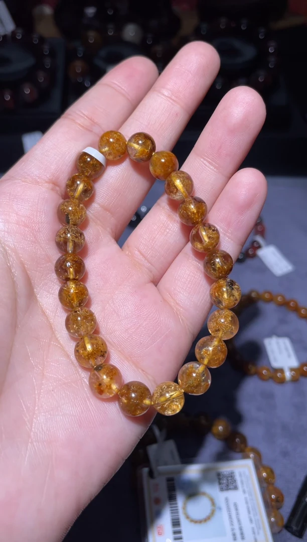 【闪购商品】水晶手链未镶嵌钛晶花8mm-02