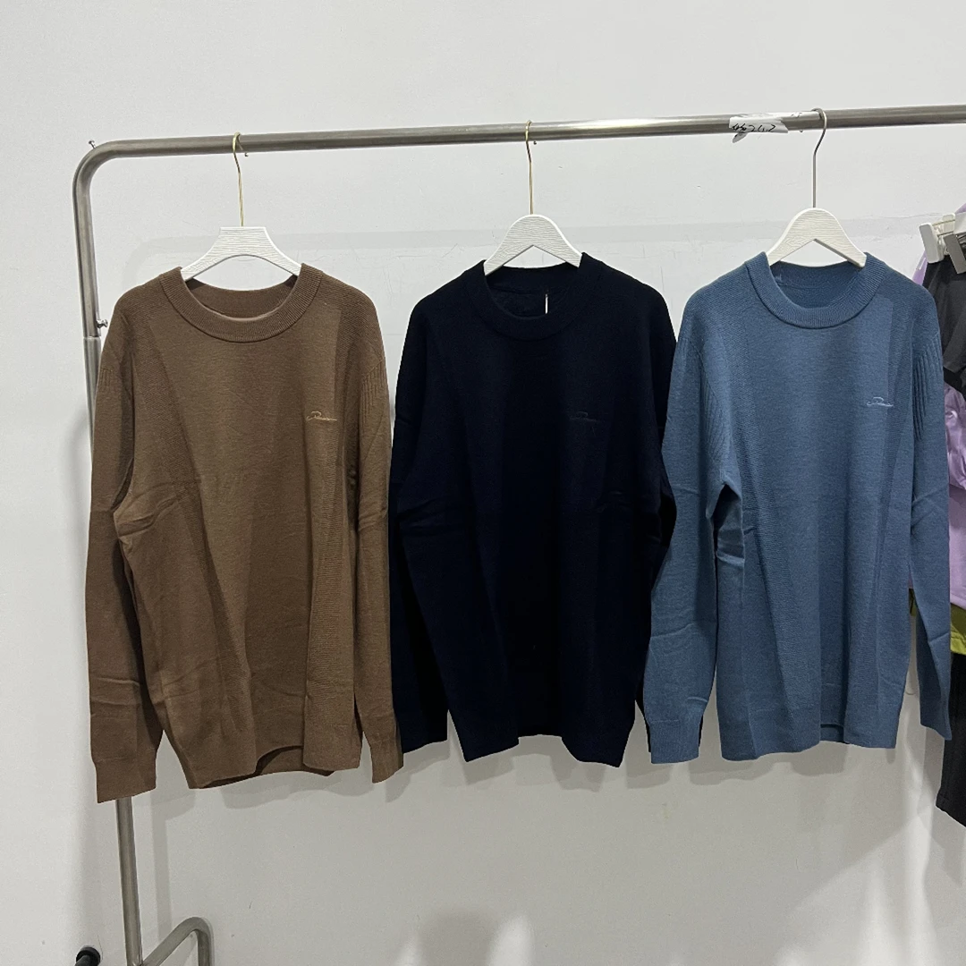 223080男士羊毛衫圆领秋冬季保暖针织衫上衣