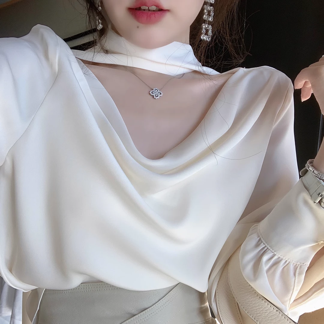 仙气女春夏别致设计新款高级感上衣衬衫