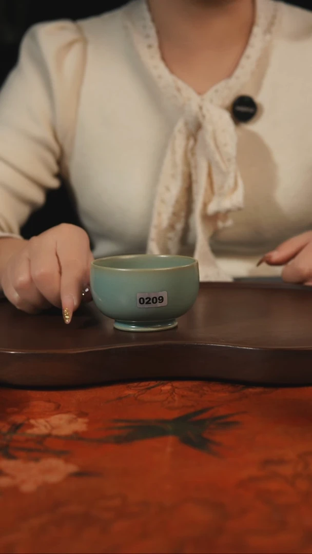 杯子瓷鹤*軒汝州原产地原矿仿古老釉q209