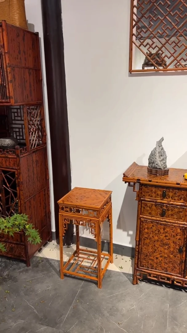 竹补*?湘妃竹花几福建妃