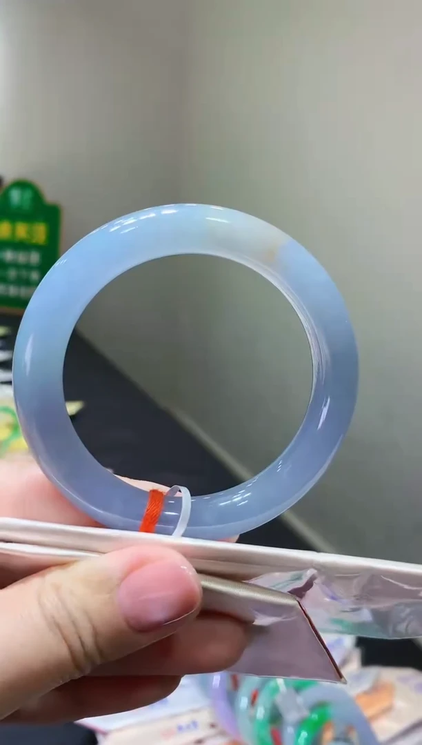 未镶嵌手镯翡翠k6天然缅甸翡翠A货55.3圆条