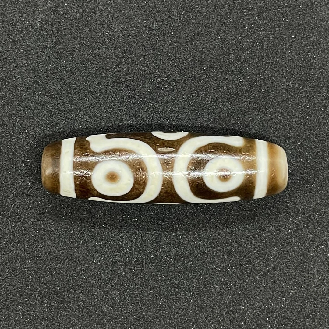 鹏程正品台珠精品十字六眼牙黄高油正宗台湾工艺高端文玩天然玛瑙