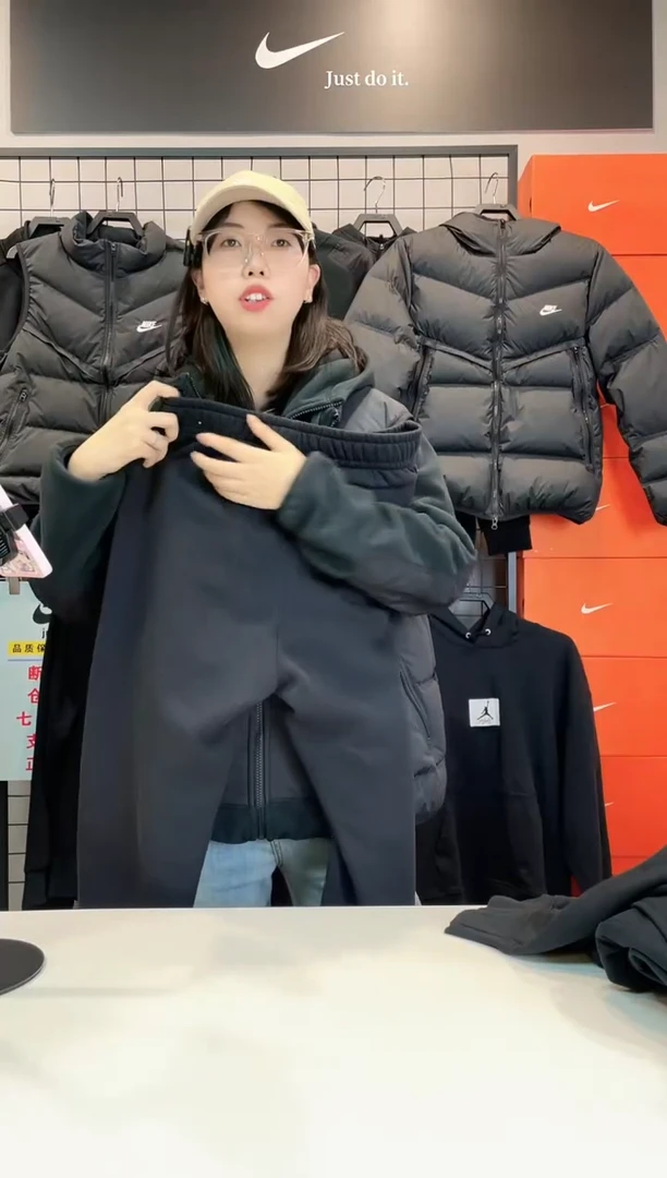 2708 黑色加绒直筒长裤XL码150斤-170斤不退换