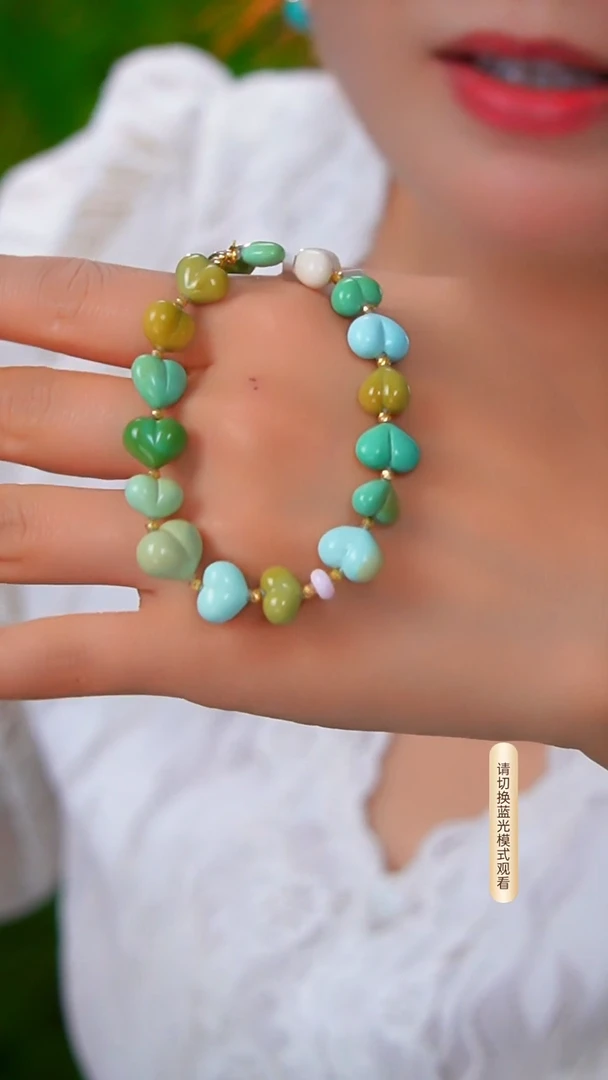 未镶嵌绿松石手链多样性发一件