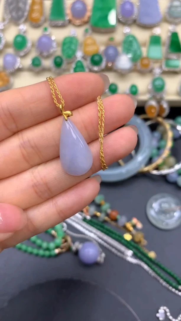 【闪购商品】翡翠颈饰18K金镶嵌121-中国好珍宝