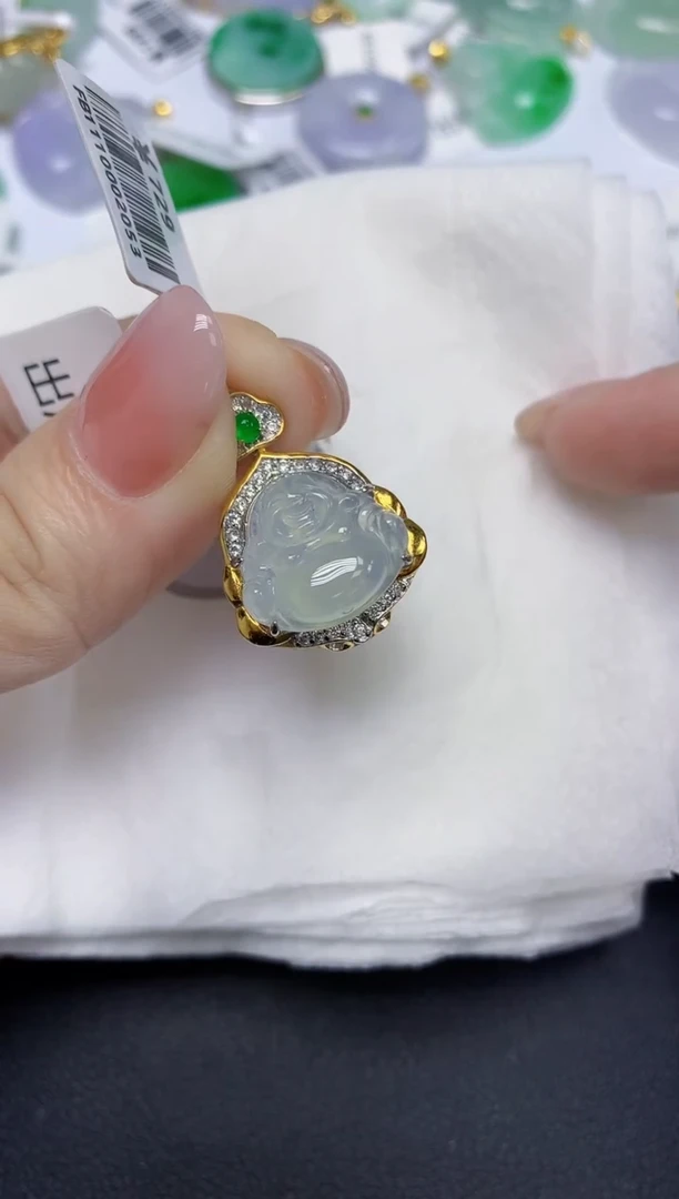 颈饰未镶嵌翡翠天然缅甸翡翠A货多样性发一件