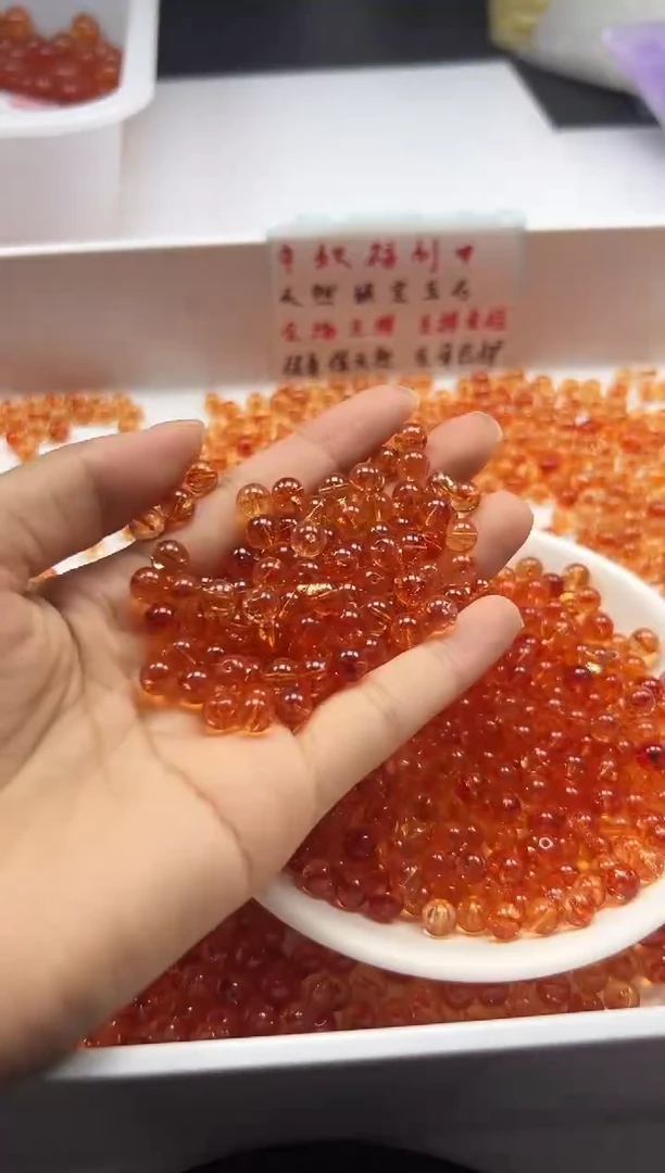 颈饰未镶嵌水晶w1718金橙阿塞6mm*30颗